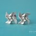 Tiny Pinwheel Earrings lll