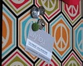Fabric Magnet Board (12"x18") - Peace