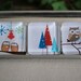 Glass Magnet Trio - Owls and Trees