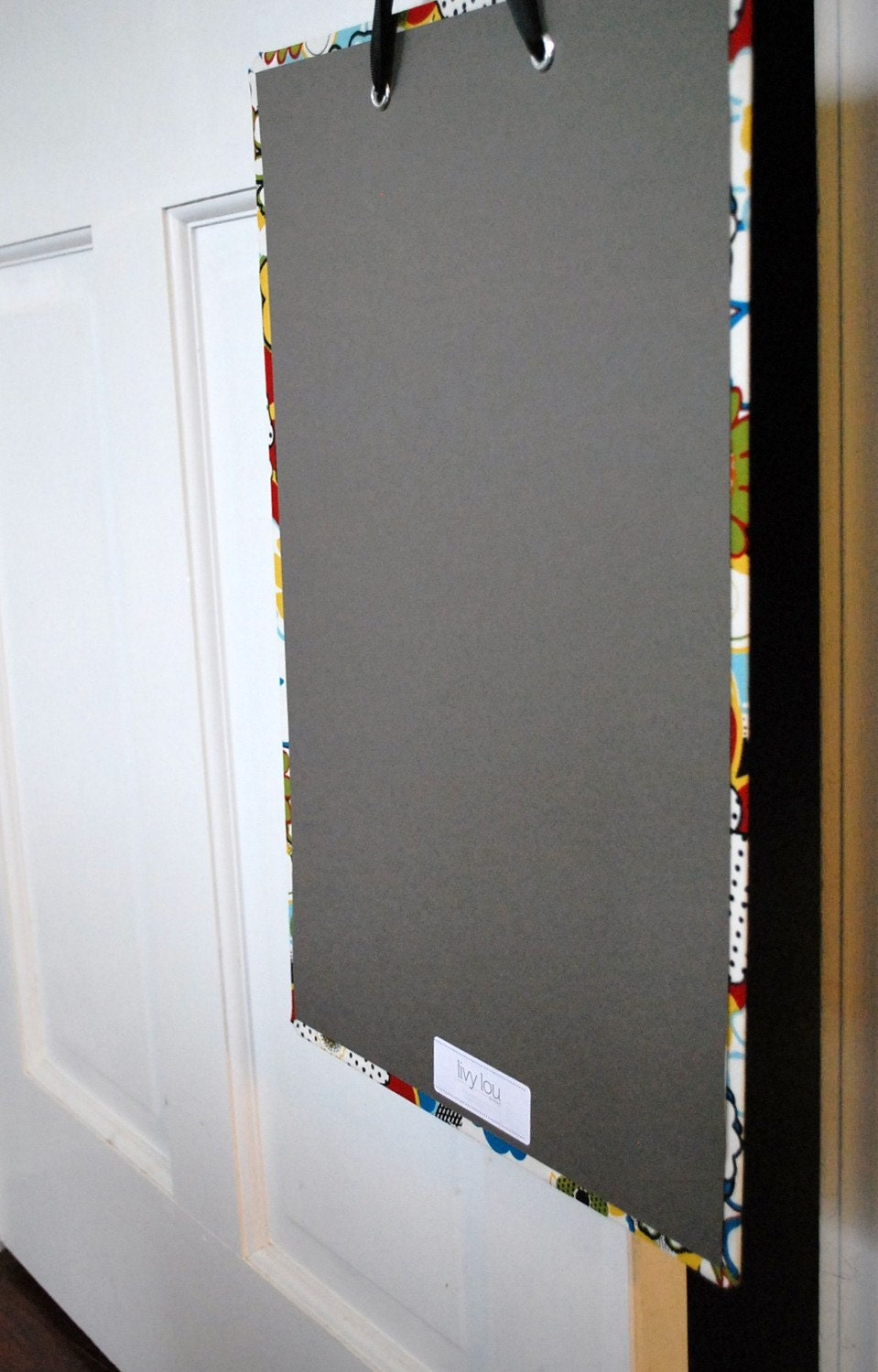 Fabric Covered Magnet Board (18" x 12") Owls in Trees