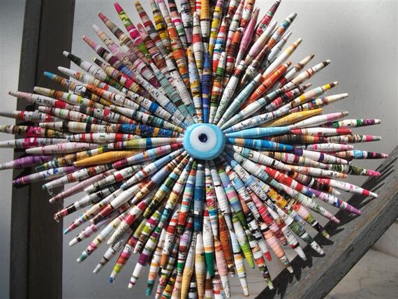Paper Beads, Wall Hanging, Recycling