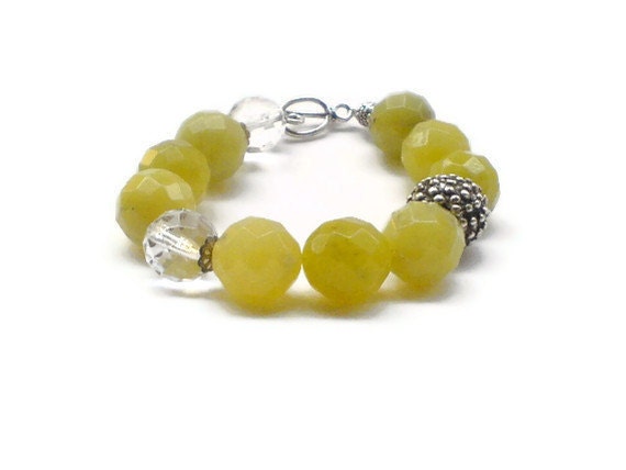 Lemon jade bracelet yellow sorbet
