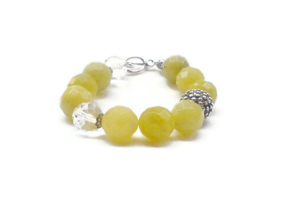 Lemon jade bracelet yellow sorbet