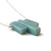 Tribal style Larimar necklace Geometric modern style Summer fashion necklace