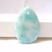 Larimar teardrop bead focal bead