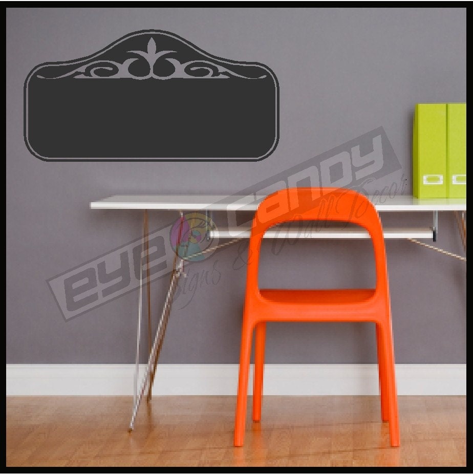 Chalkboard Vinyl Menu/Note Sign Shape Wall Decals Stickers Removable and Repositionable Wall Art Design 3