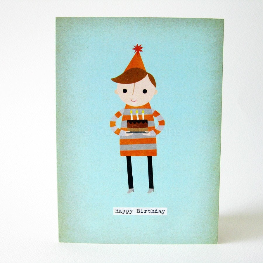 Happy Birthday - Boy - Greeting Card