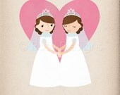 Two Brides - Congratulations - Note Card