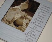 First Birthday 4x6 Photo Frame- Personalized Gift for Baby Boy