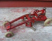 Fathers Day Gift Antique Cast Iron Toy Kenton Road Grader 1930 Rare Gift For Man Him Stamped