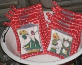 Pot Holder Set Hot Pads Vintage Tablecloth Denim Gift Thick Cotton Trivet Mix Match Kitchen Gift