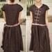 Chinese folk style button sundress in brown(more colour and size choice) -A1006