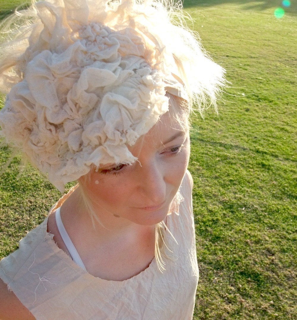 CUSTOM - Ethereal shore line Bonnet headband - by RawHemline