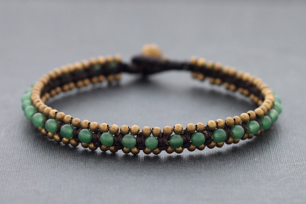 Jade Beaded Anklet