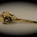 14k Solid Gold Hummingbird Skull Necklace Bird skull jewelry Elegantly cast and hand finished here in NYC this piece is in stock.