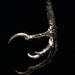 Bird claw necklace in Sterling Silver life cast in NYC