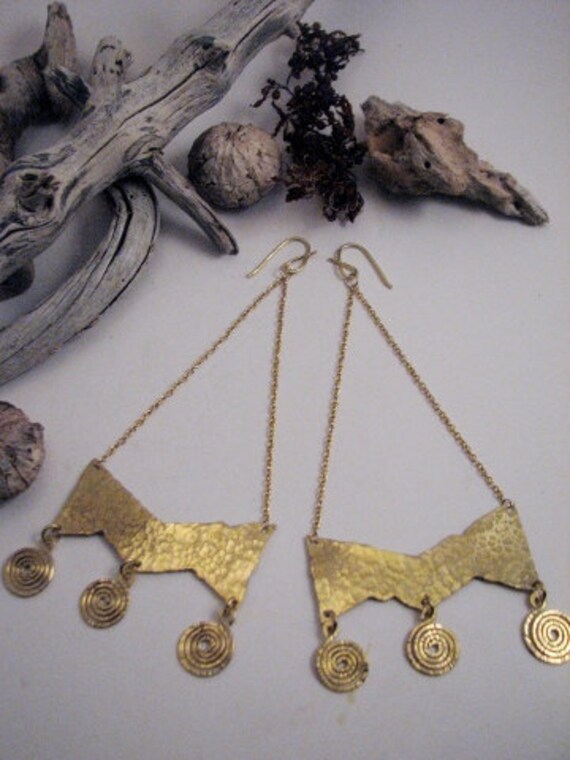 The Queen In Me Bronze Chandelier Earrings