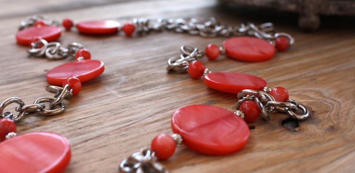 Coral Bead Necklace