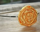 Yellow Rosette Flower Headband