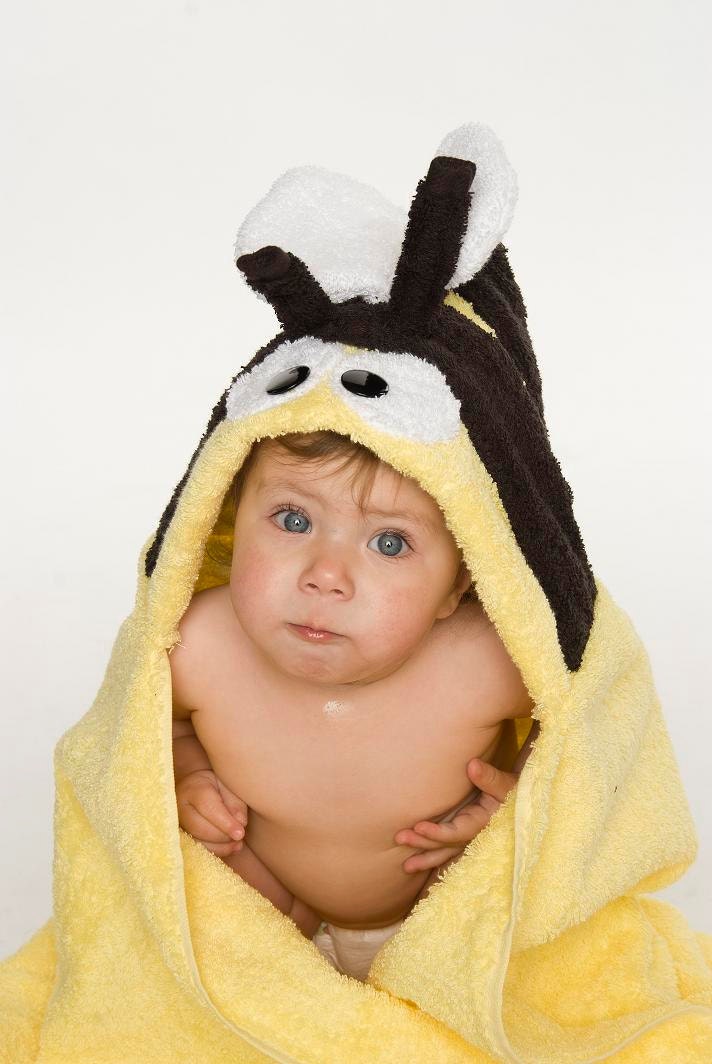 Bumble Bee Hooded Towel