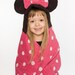 RESERVED for nicolegalante PERSONALIZED Girl Mouse Hooded Towel