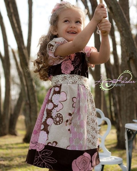 Girls Peasant Dress SEWING PATTERN, Elizabeth Claire