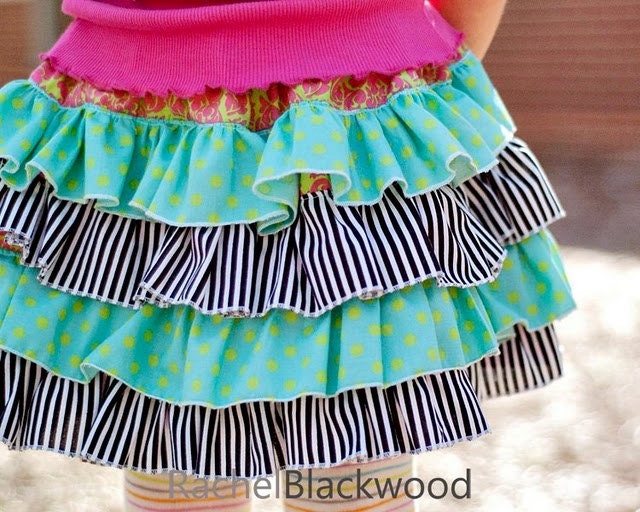 Ruffle Rumba Skirt - PDF Sewing Pattern for girls and dolls