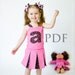 Baby Ruffle Princess Costume- PDF Sewing Pattern, Corset for Girls & Dolls
