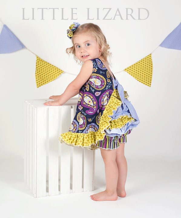 Ruffled Pinafore Sewing Pattern - Baby Girl Tutorial, PDF