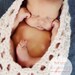 Newborn Photo Prop Cocoon  Pod Bowl  (Additional Colors Available - Cream Shown)
