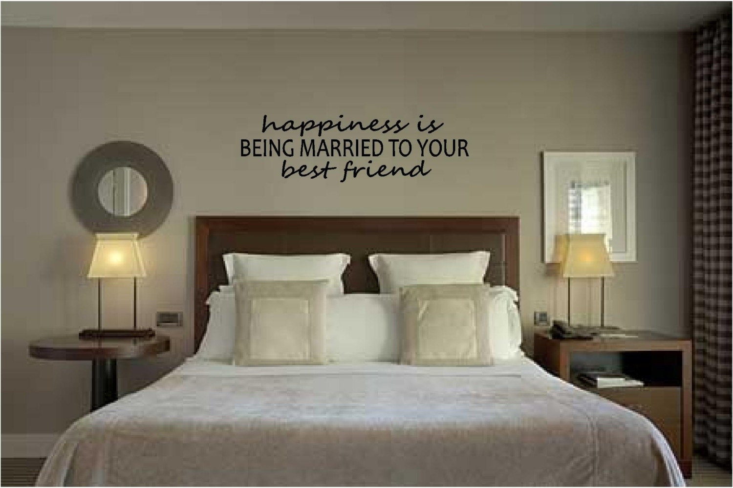 Happiness is... - Vinyl Wall Decal Sticker Art