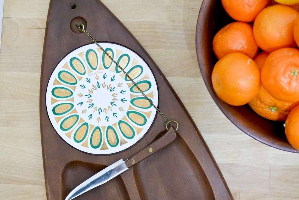 Vintage Fred Press Cheese Serving Tray