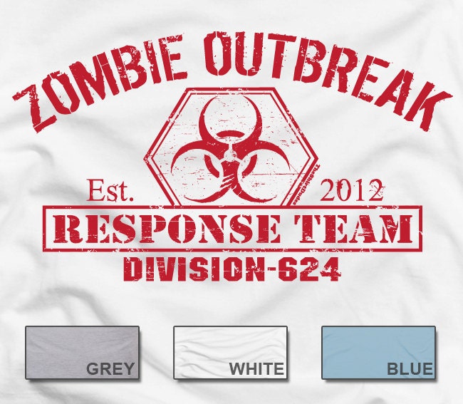 Zombie Outbreak Response Team - 2012 ZRT tee t-shirt