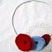 wonderland poppy garland headband.