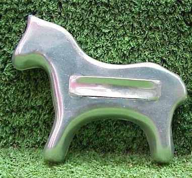 Vintage 1950's Mother Horse And Baby Colt Cookie Cutters Aluminum Cut Out Animal Shape Roll Out Recipe
