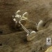 Glowing Wheels : Silver Sterling 925, studs, earrings, handmade