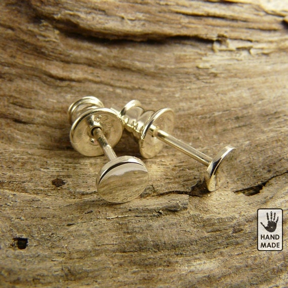 Glowing Wheels : Silver Sterling 925, studs, earrings, handmade
