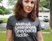 Evil Wizard's tee. Women's American Apparel fitted tee LARGE