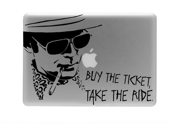 Hunter S Thompson Vinyl laptop decal gonzo sticker