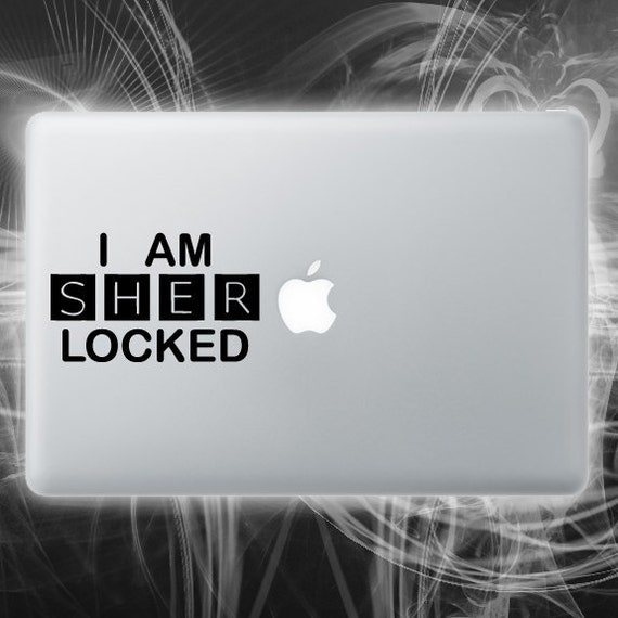 Sherlock holmes inspired decal, Sherlocked sticker