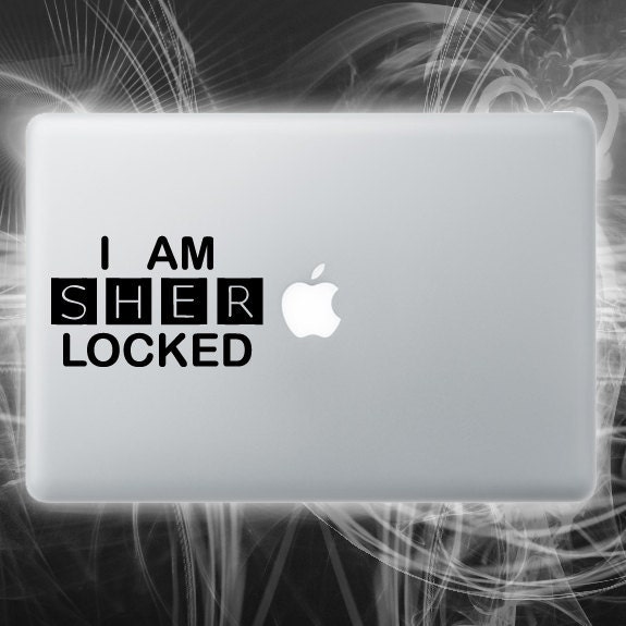 Sherlock holmes inspired decal, Sherlocked sticker