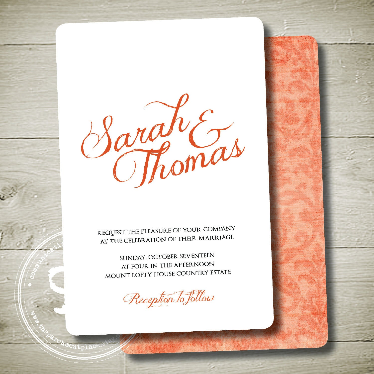 Let Them Eat Cake - Custom Personalised Double Sided Printable Invitation
