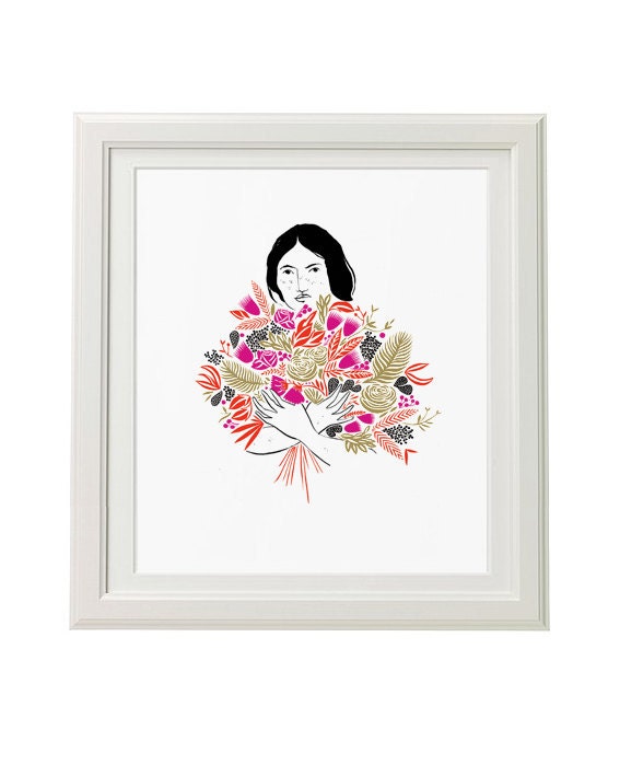Girl with Flowers