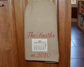 Calendar Wedding Day -  Anniversary Kitchen Hand Towel