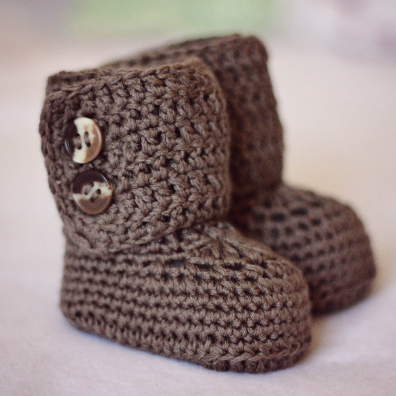 Crochet Baby Booties - Baby Ankle Boots ready to wear (0-6 months)