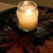 Rain scented candle in 4oz recycled baby food jar.