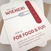 Wiener - Hot Dog Custom Party Invitations 12PK