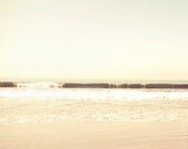 Ocean photography, peach and pale mint, ombre, beach, summer, men, women, pastel decor, spa, minimalist 8x10