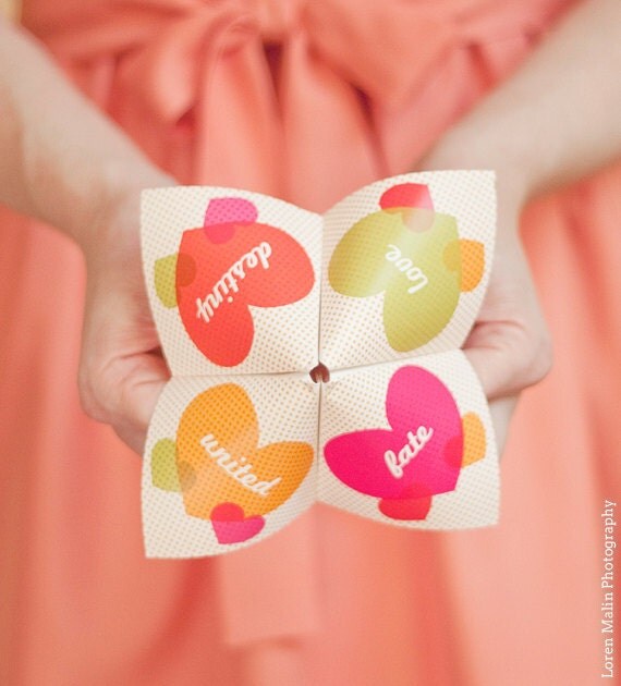 Cootie Catcher Wedding Invitation Suite SAMPLE