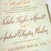 Rustic Sweet Coral Wedding Invitation Suite SAMPLE